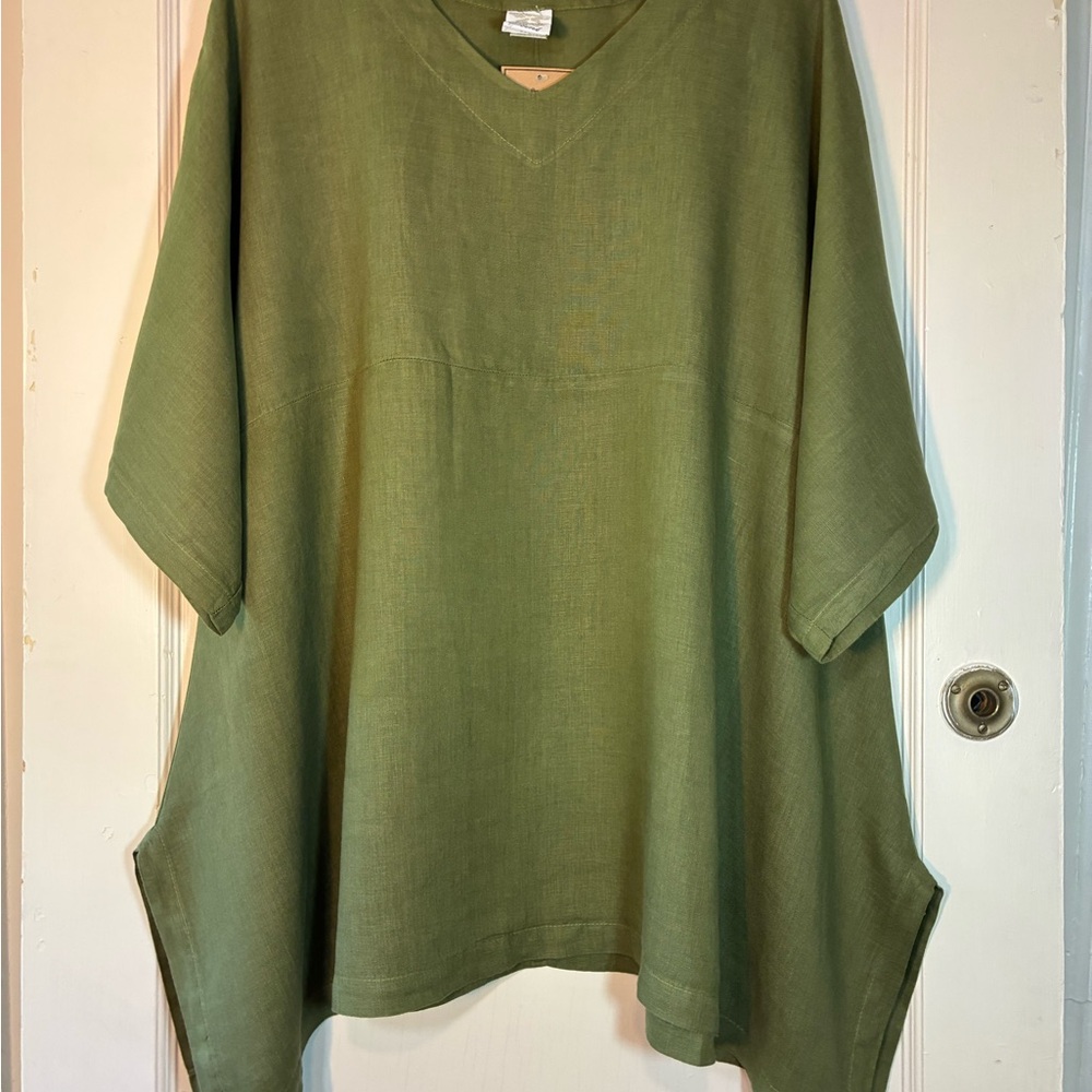 Elegant Olive Green Women's Tunic